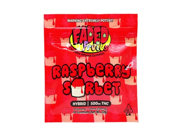 Faded Fruits Raspberry Sorbet Gummies